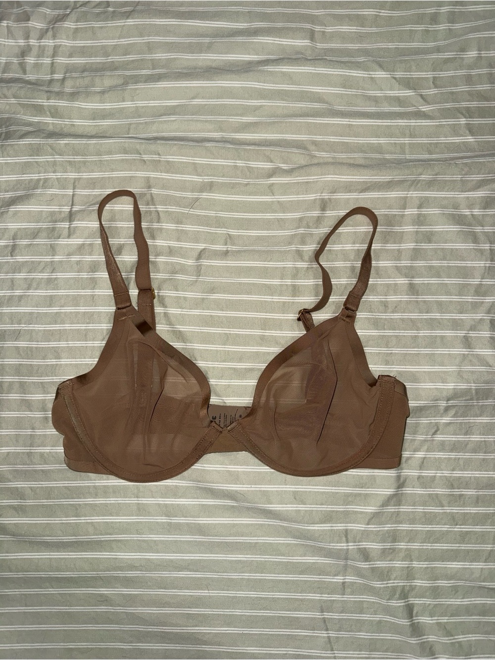 CUUP Sheer Underwire Bra in Brown